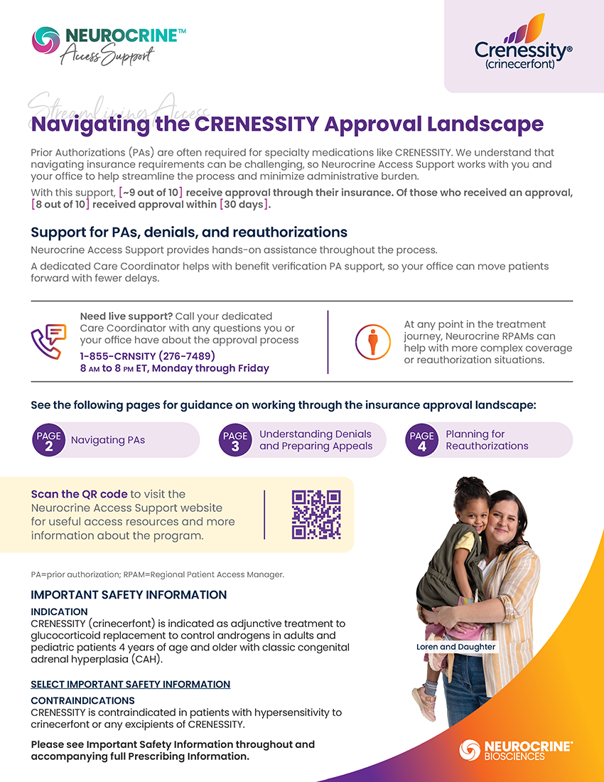CRENESSITY Prior Authorization (PA) and Appeal Process Brochure