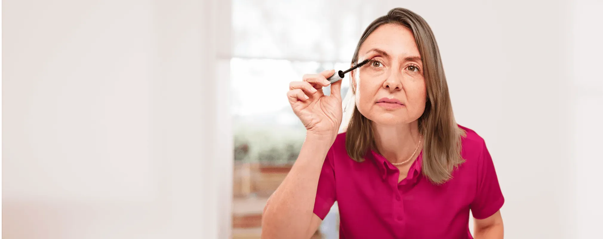 Woman doing makeup