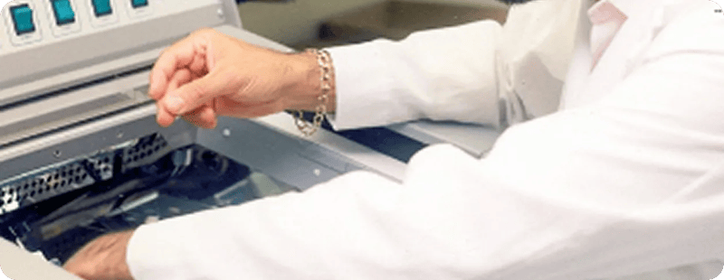 Scientist working in laboratory